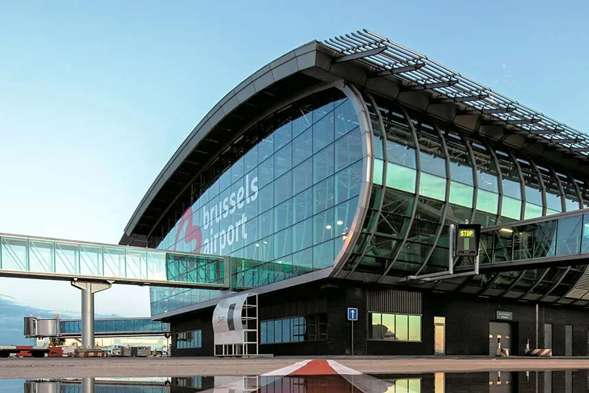 Airport Zaventem Brussels Airport - main facade
